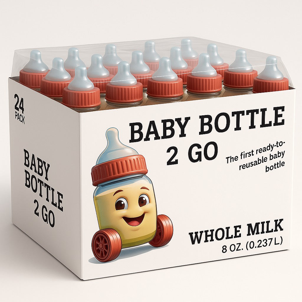 Whole Milk 24 Pack, 8 oz. Baby Bottles To Go